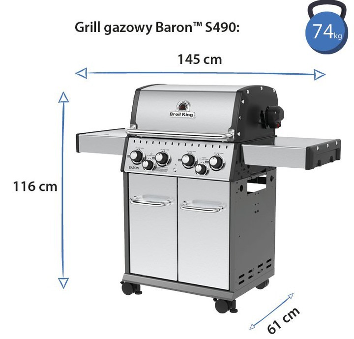 Grill gazowy Baron S490